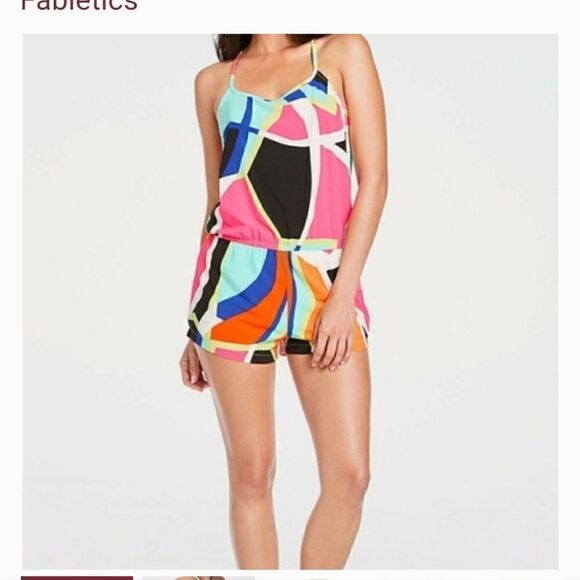 Fabletics Neema multicolored romper in popsicle print‎ - Picture 12 of 12